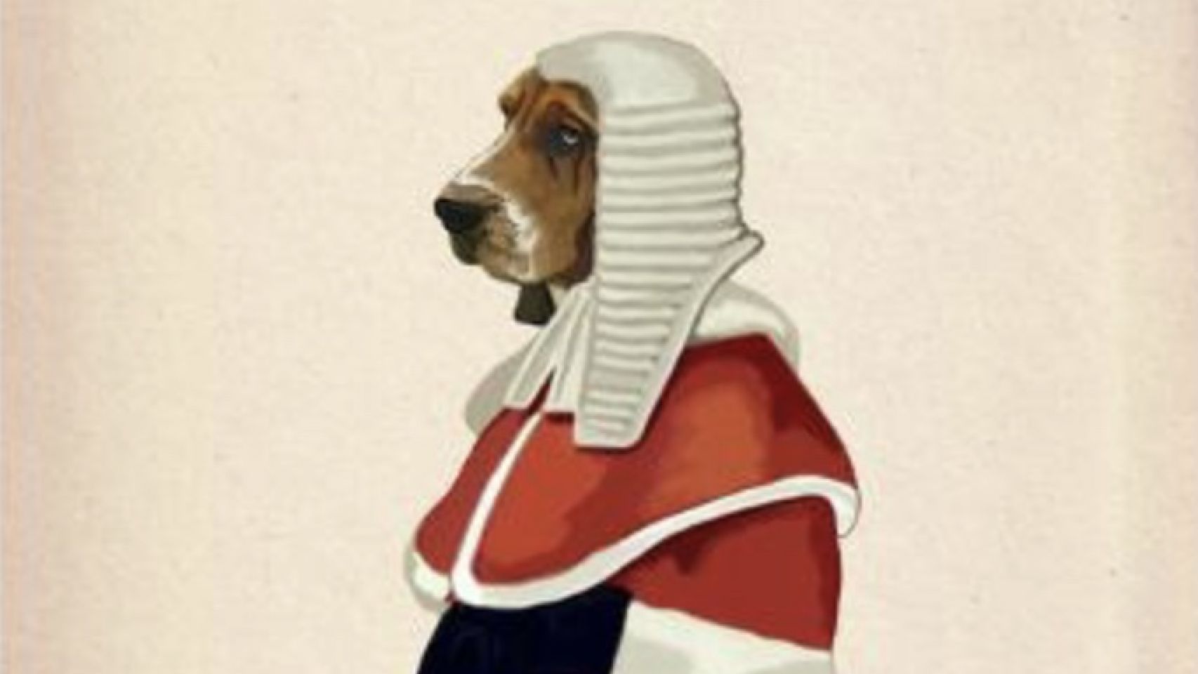 A dog in court